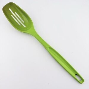 Vtg Foley Slotted Spoon Lime Green Kitchen Utensil Heavy Duty Nylon 11" USA N